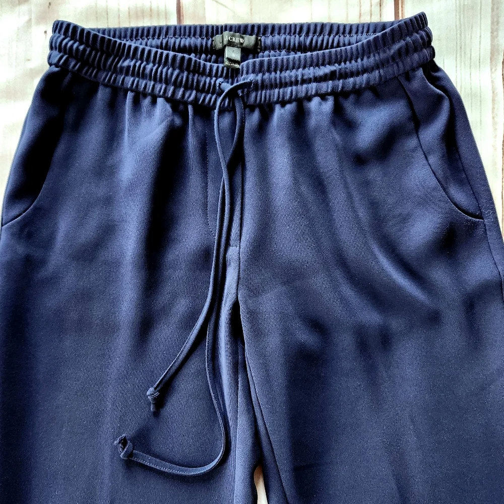 J. Crew Navy Blue Drawstring Jogger Ankle Trouser Pant #03341 | Women's Size 2